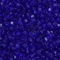 Miyuki square - cubes 1.8mm kralen - Transparent cobalt SB18-151